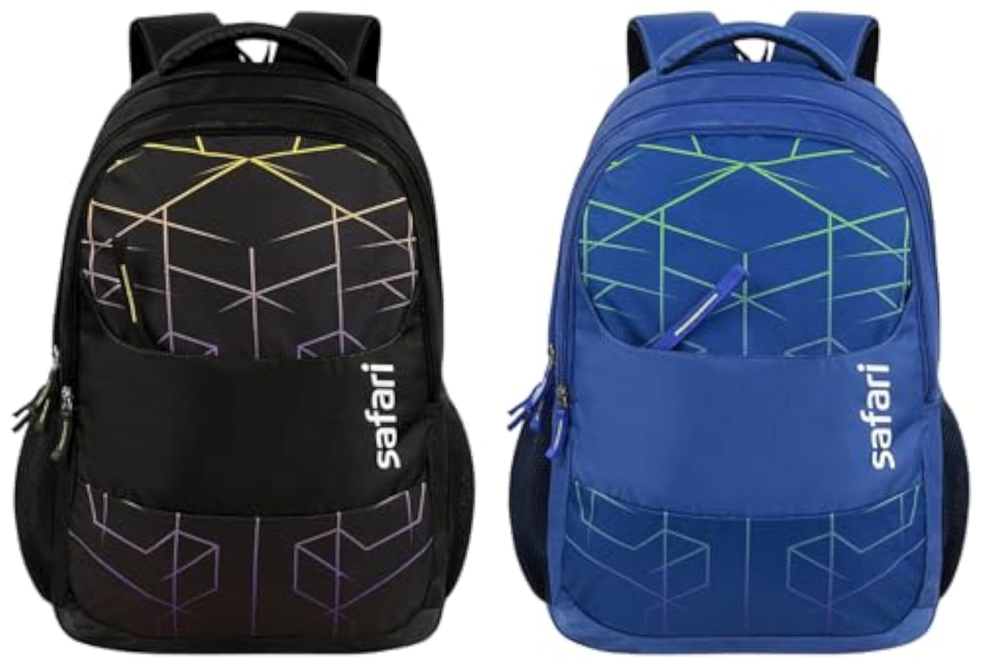 Large Water Resistant Standard Backpack in Blue